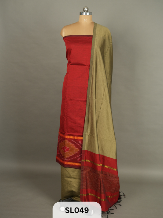 Pure Sico silk with Pochampalli design