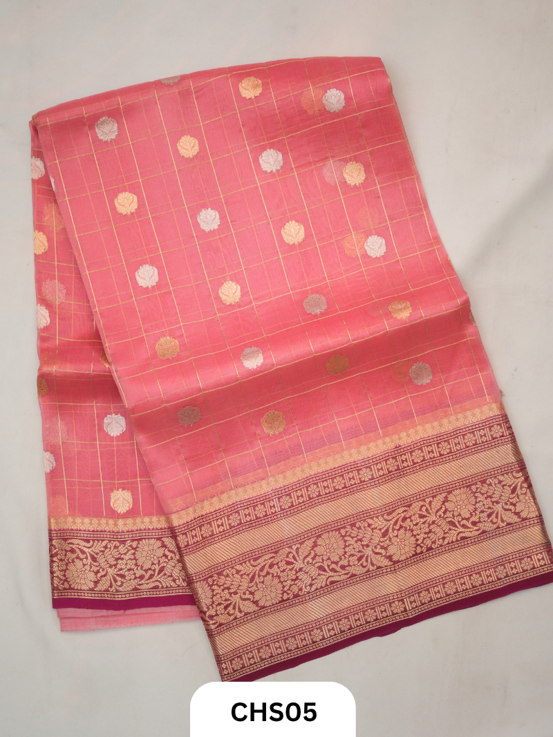 Pure Kora Organza Handloom Saree