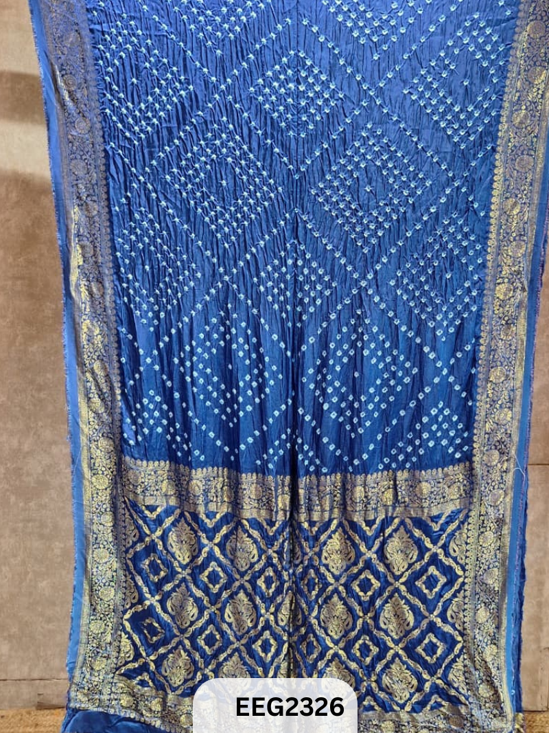 MODAL FUSIOIN SAREE WITH DOLA BORDER - EXCLUSIVE