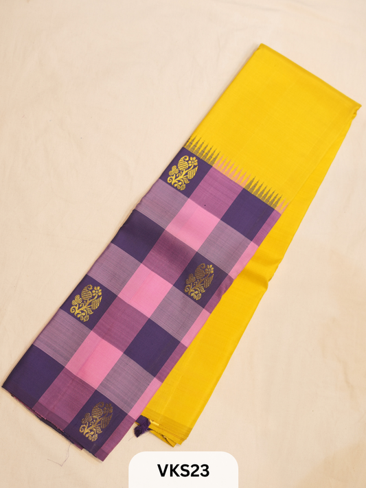 KANCHIPURAM KATTAM SAREE