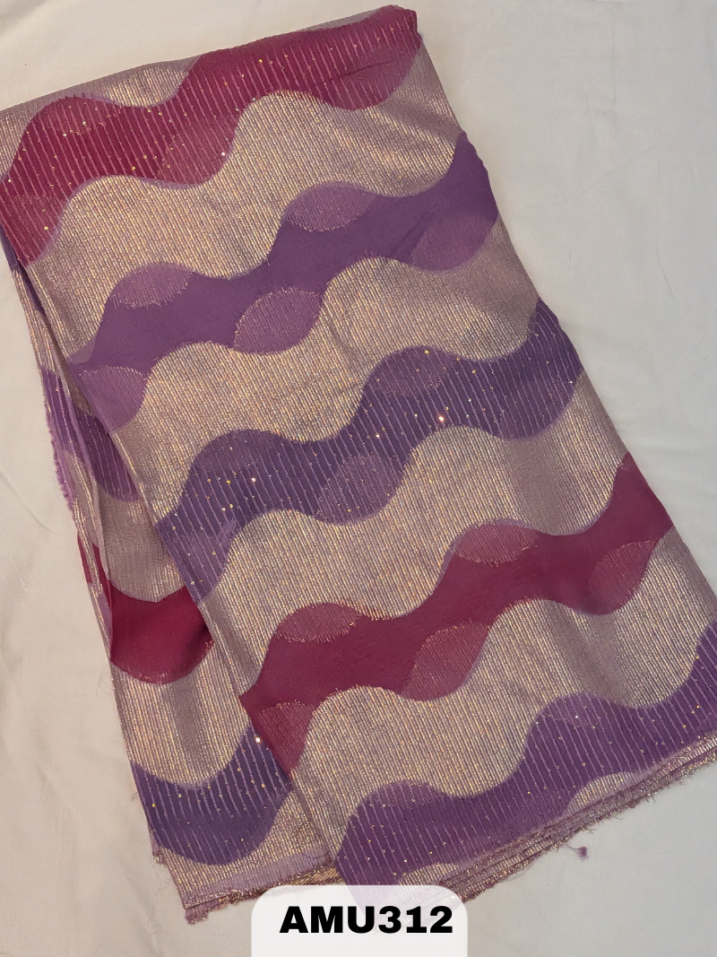 BANARAS RUSSIAN SILK SAREE WITH PRINTED