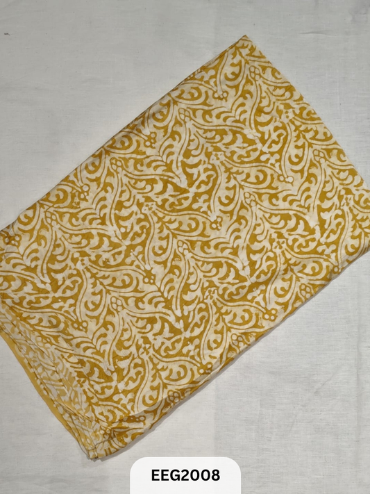 MODAL SILK WITH AJRAKH BATIK HANDBLOCK PRINT - 1MTR