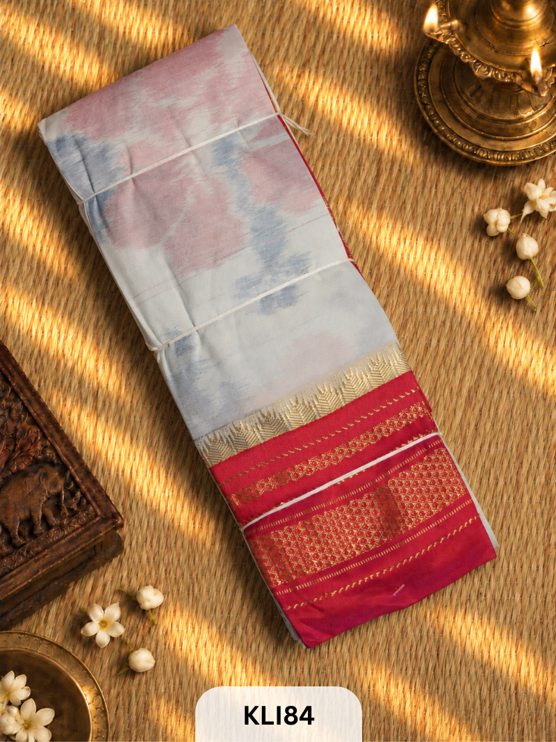ILKAL POCHAMPALLY TOPI BORDER SAREE