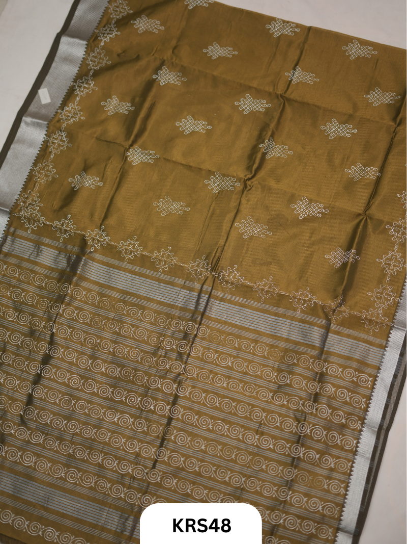 Mangalagiri Handblock Kollam Saree - DIWALI SPECIAL