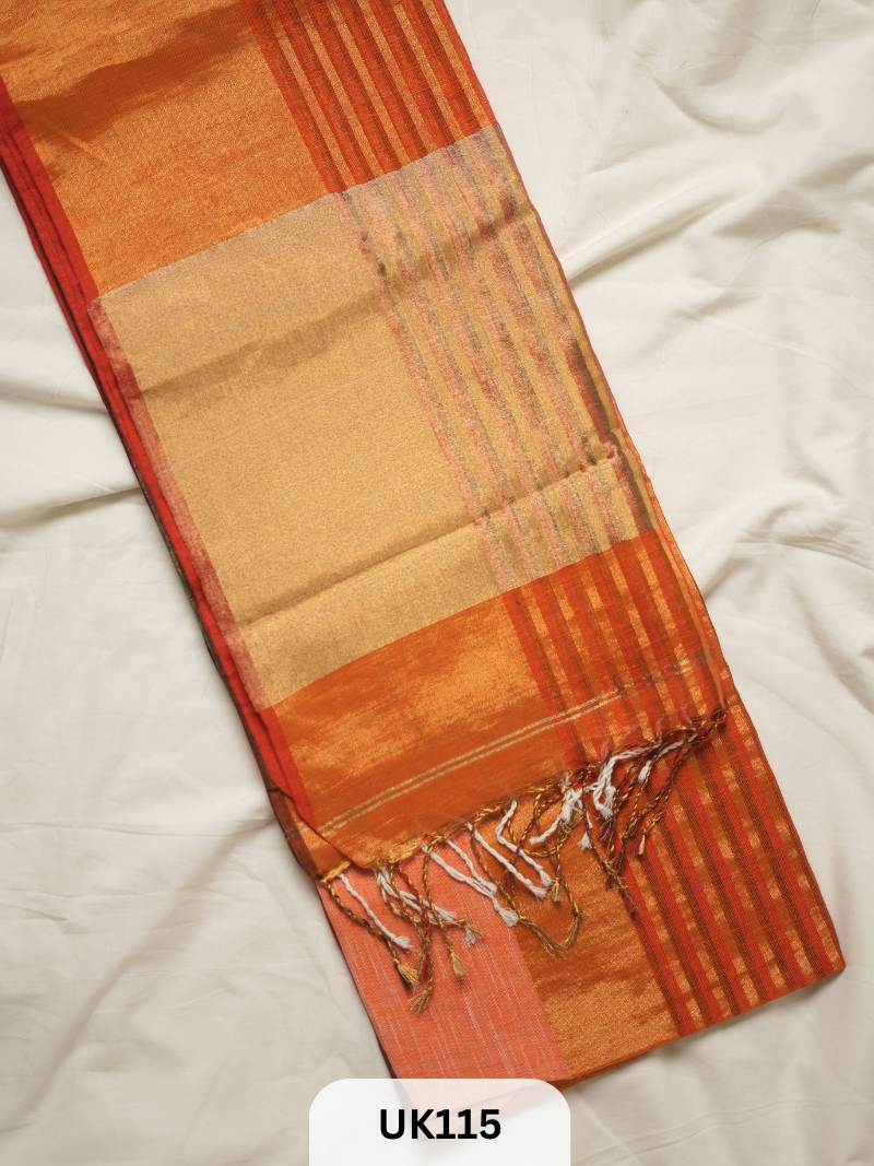 LINEN JAMDANI SAREE