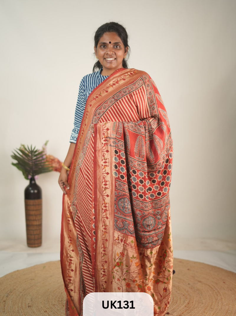 DOLA AJRAKH SAREE
