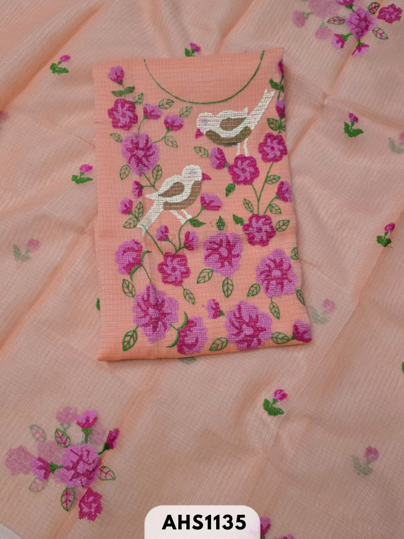Kota Doria Embroidery 2 pcs Salwar set