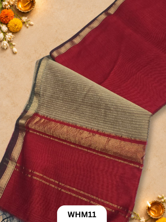 Maheshwari Handloom kosa pallu saree
