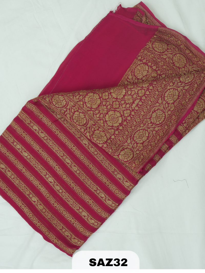 BANARAS ANTI KHADI GEORGET SAREE