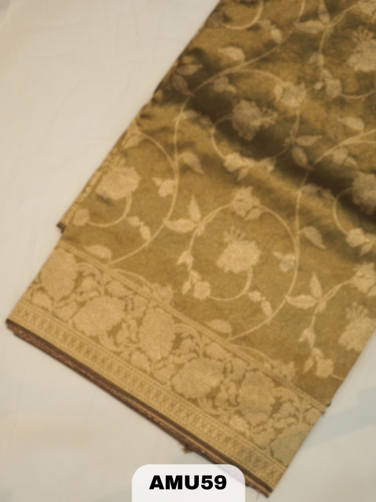 PREMIUM BANARAS ORGANZA DIGITAL KALAMKARI PRINT SAREE