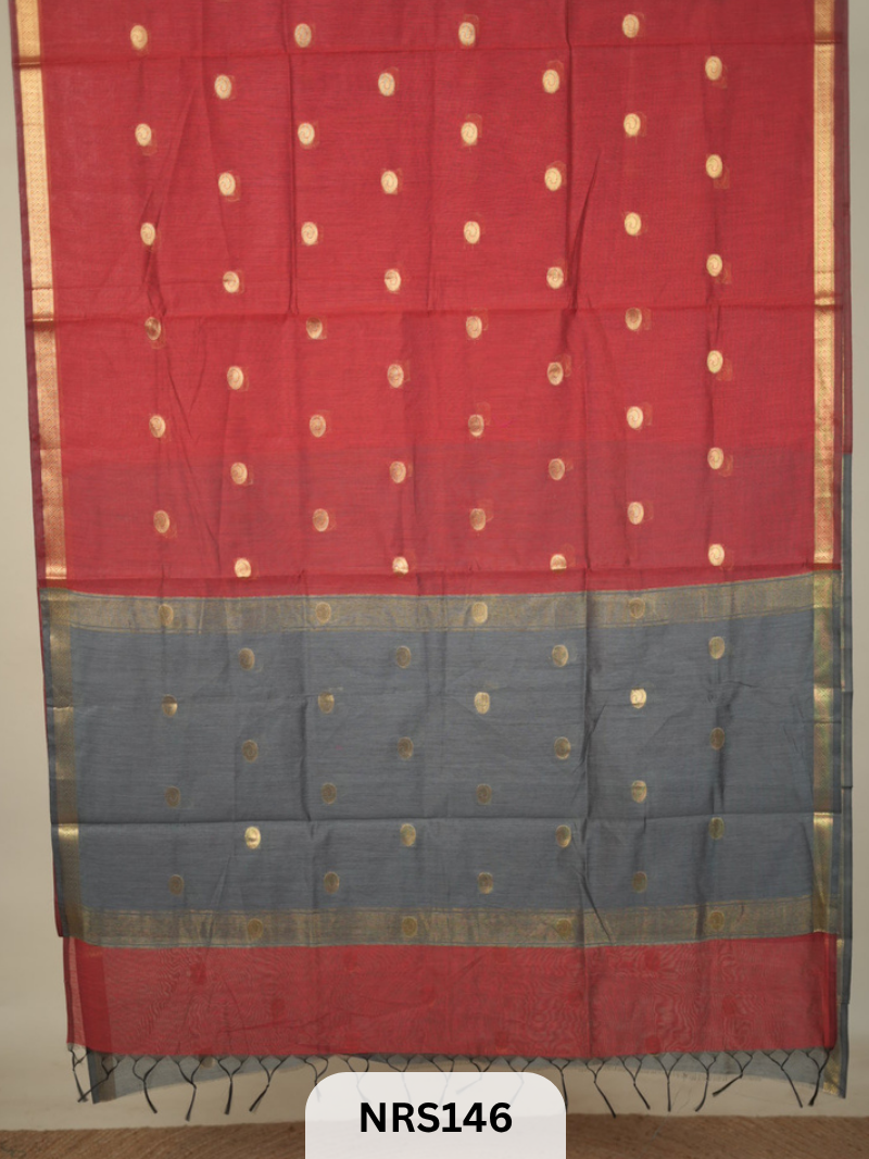 CHANDERI INSPIRED MAHESWARI SAREE