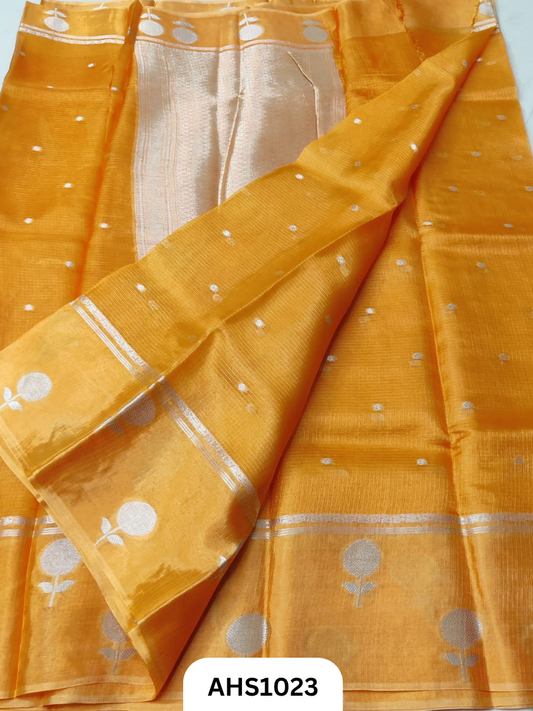 Kota Kataan Silk Weaving Saree With Blouse