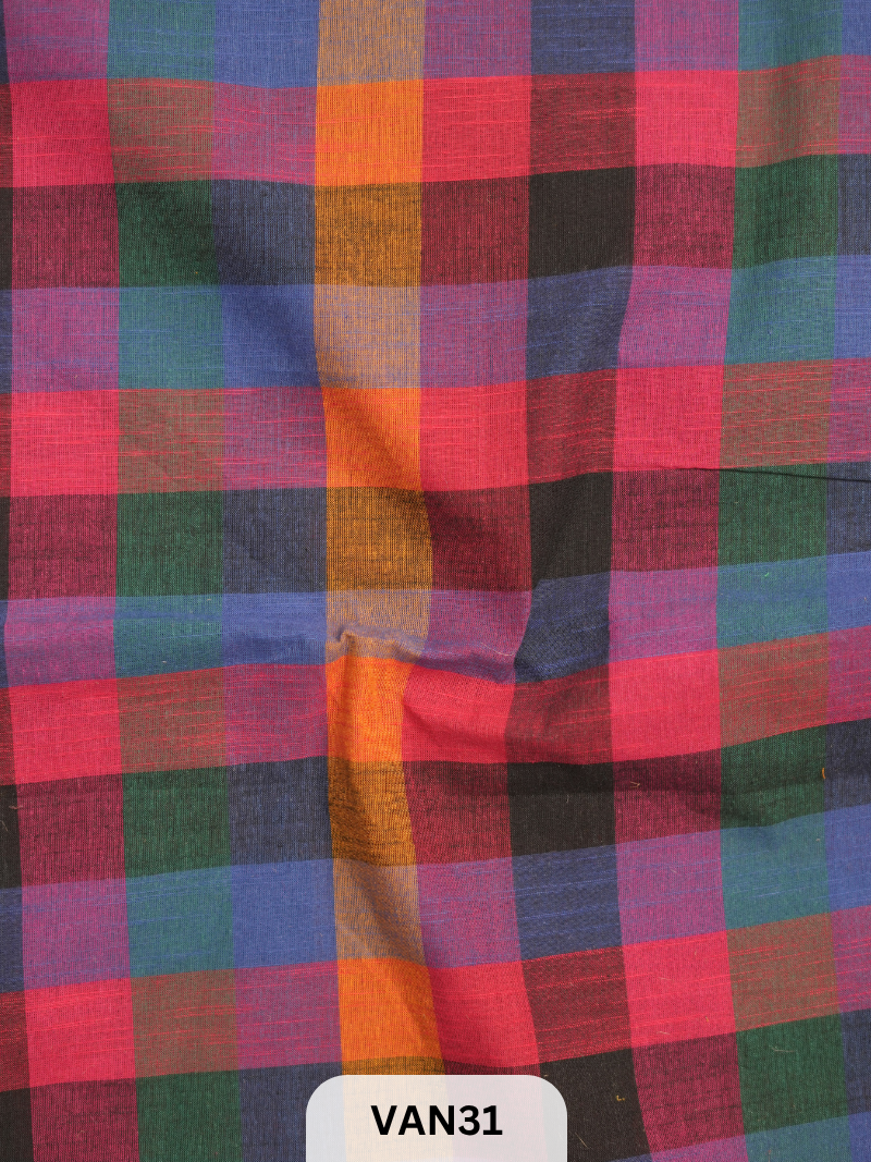 MADRAS KATTAM FABRIC - 1 MTR