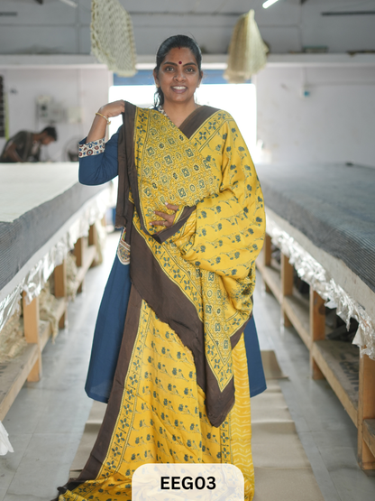 AJRAKH MODAL SAREE