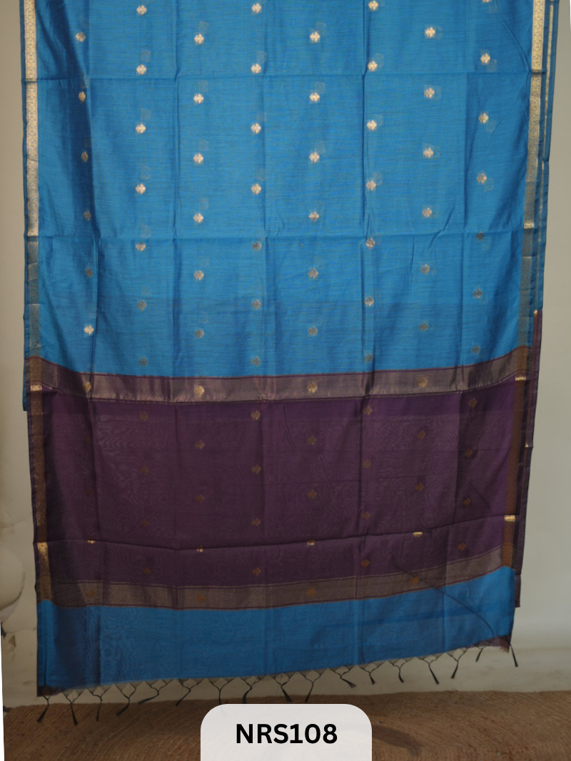 CHANDERI INSPIRED MAHESWARI SAREE