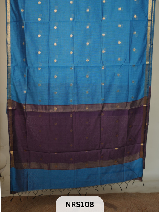 CHANDERI INSPIRED MAHESWARI SAREE