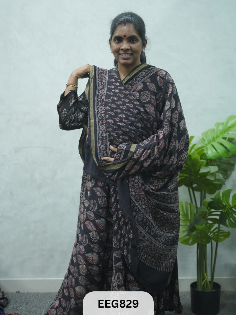 KOTA DORIA AJRAKH SAREE
