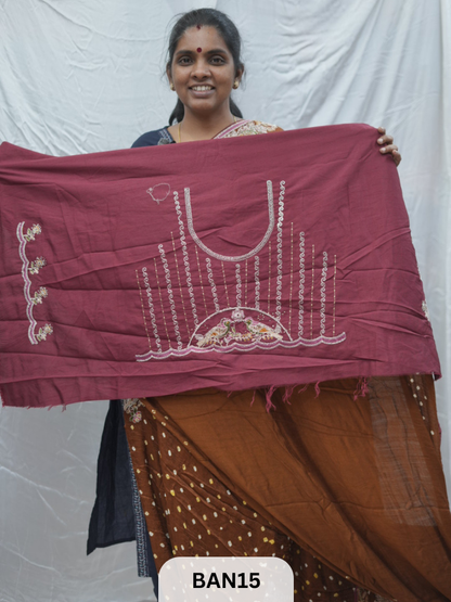 BANDHANI DESIGNER WORK WITH BANDHANI PALLU