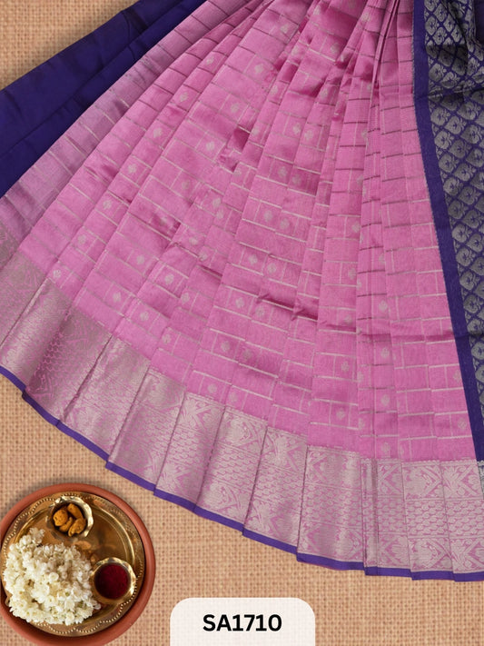PURE HANDLOOM MANGALGIRI SAREE | BUTTA PALLU