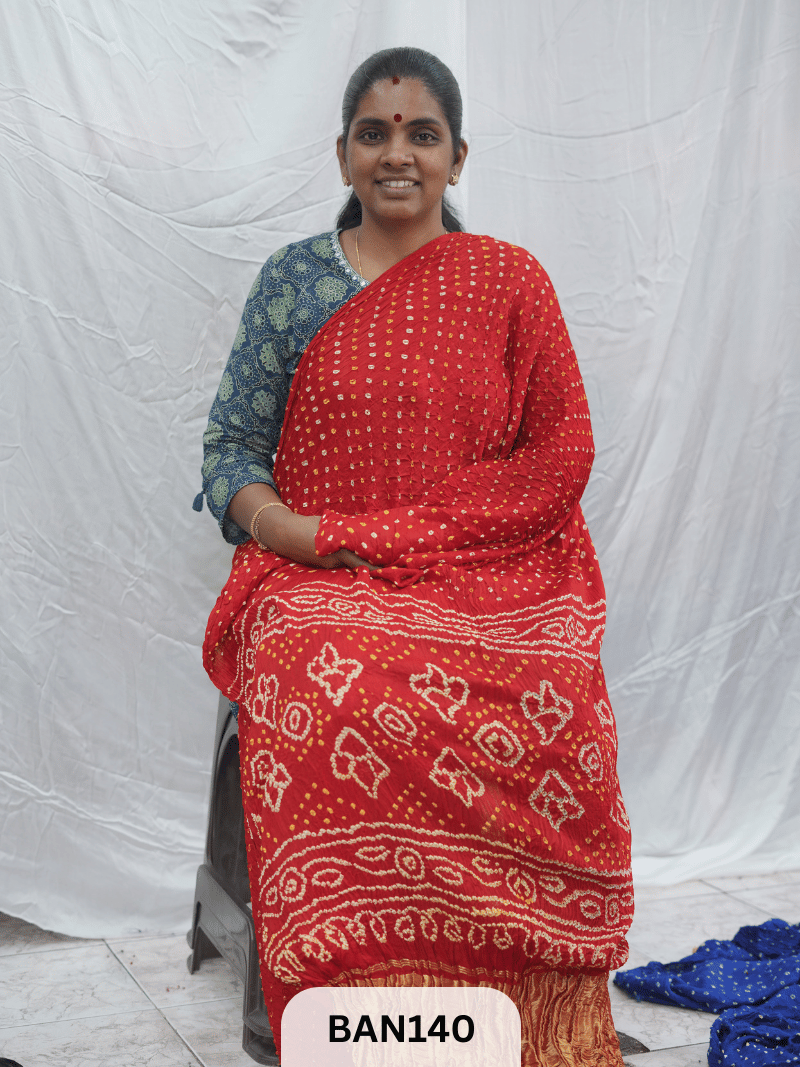 100% VEGAN SILK WITH LAGDI PATTA SAREE
