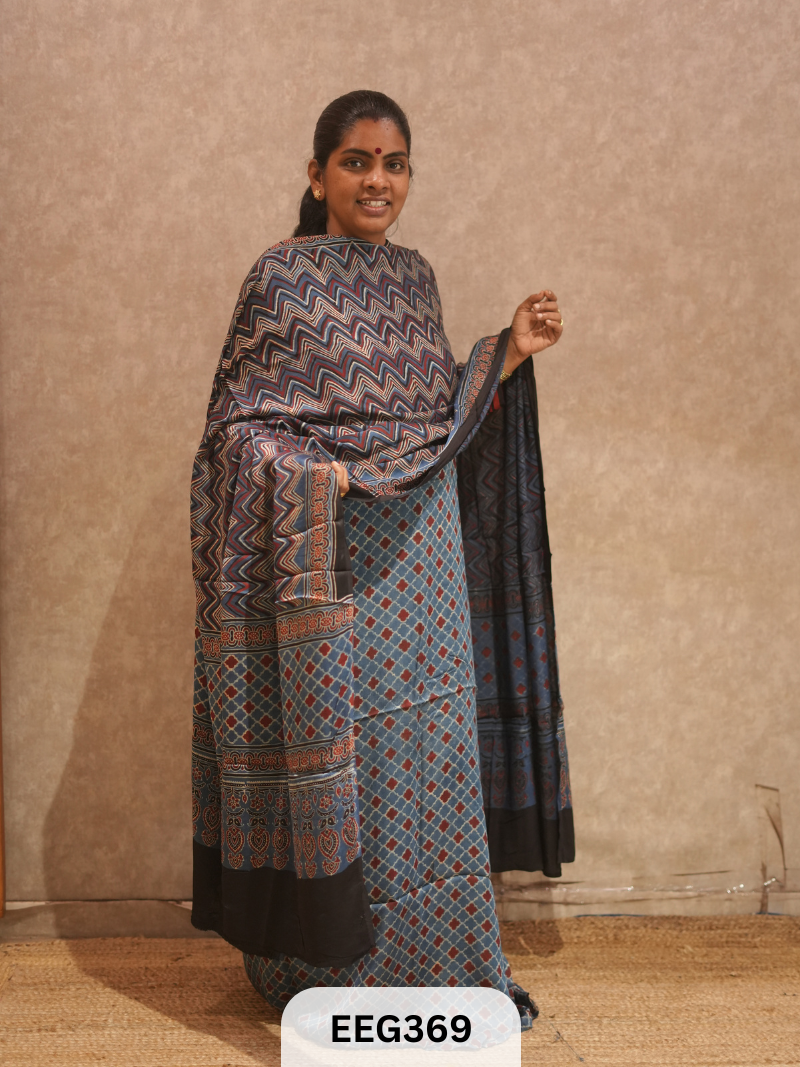 AJRAKH MODAL 2  PCS-UNSTITCHED