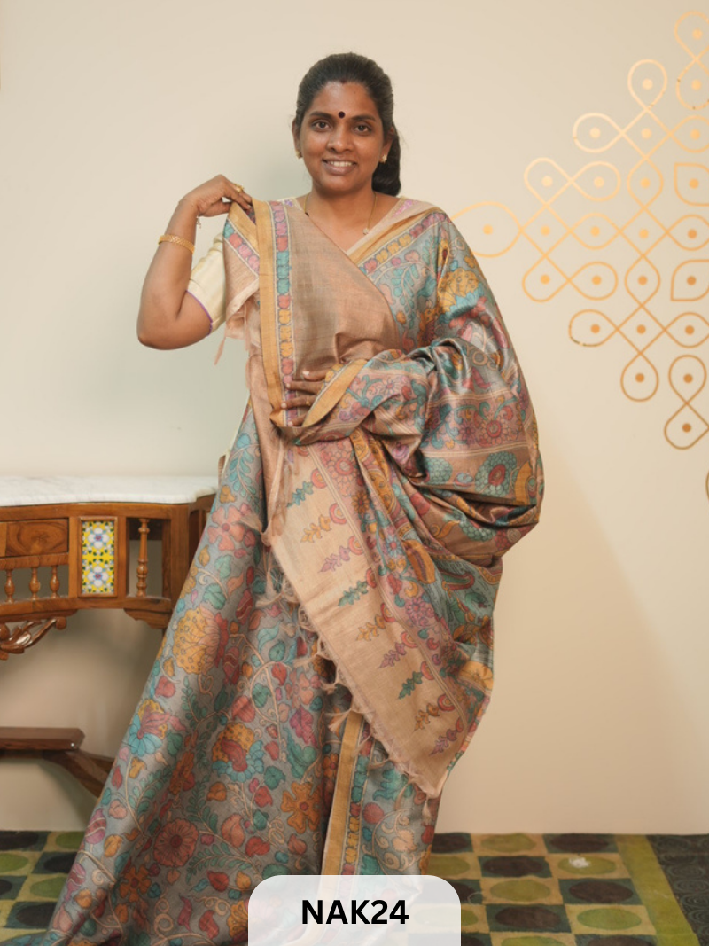 SEMI  PENKALAMKARI SAREE