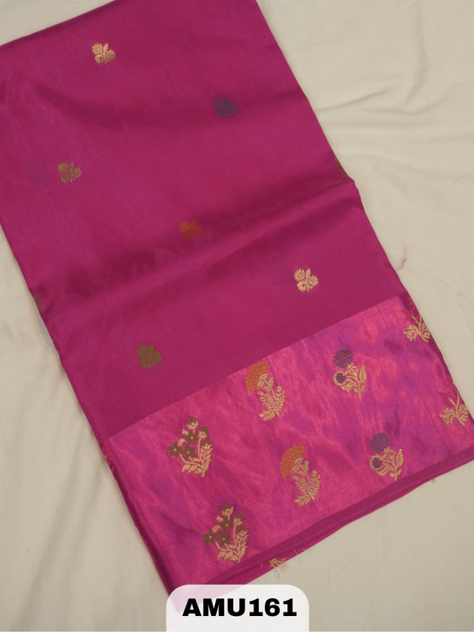 BANARAS RUSSIAN SILK SAREE WITH PRINTED