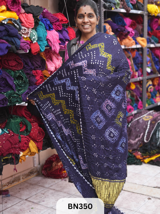 SEMI GAJI - NEW SHIBORI MULTI COLOUR