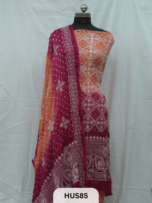 LUCKNOWI CHIKANKARI -3 PCS SALWAR SUIT