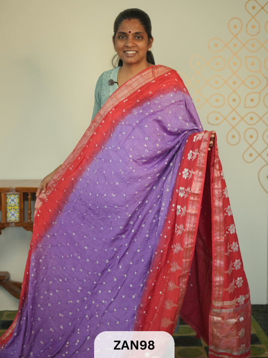 BANARASI BANDHINI WITH PAITHANI BORDER SAREE