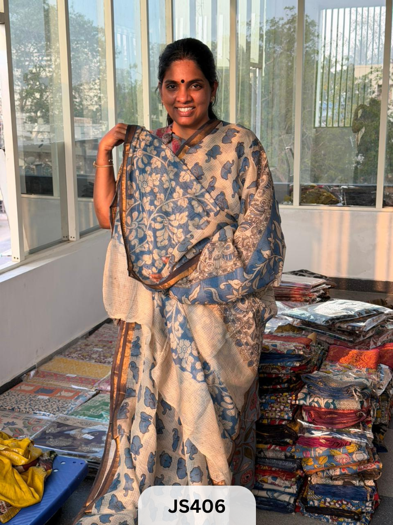 PREMIUM PURE KOTA KALAMKARI SAREE