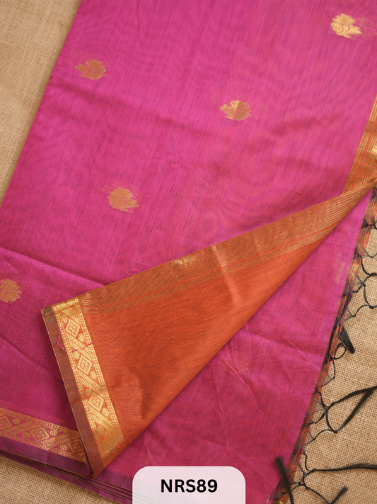 CHANDERI INSPIRED MAHESWARI SAREE