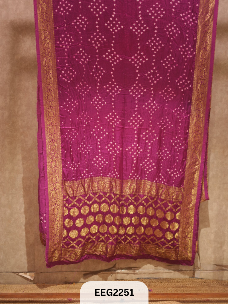 MODAL FUSIOIN SAREE WITH DOLA BORDER - EXCLUSIVE