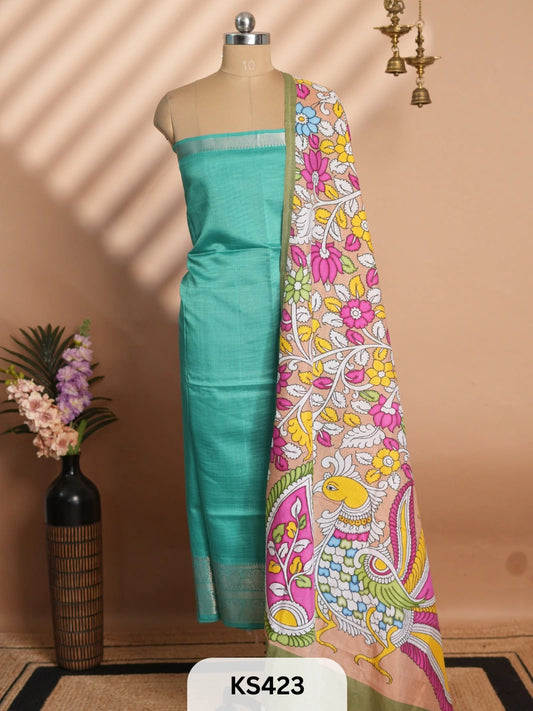 MANGALGIRI PATTU TOP AND DUPPATA - 2 PCS