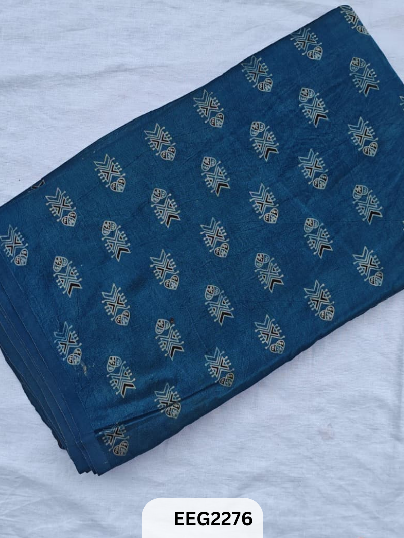 MASHRU AJRAKH FABRIC  PRINT-1 MTR