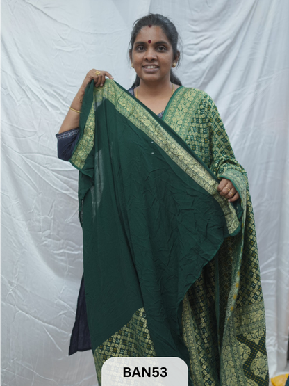 GEORGETTE WEAVING BANDHEJ SAREE