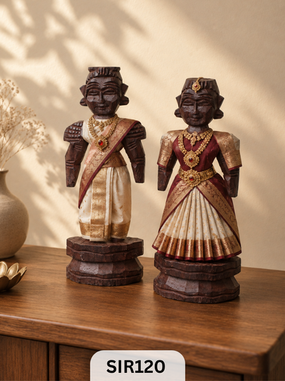 Marapachi Kalyana Bommai – Traditional Wooden Wedding Dolls