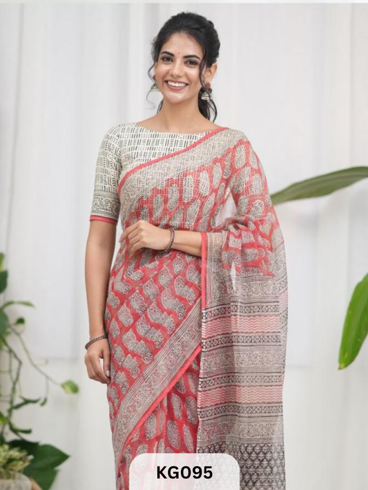 KOTA HANDBLOCK PRINT SAREES X KAARIGAI