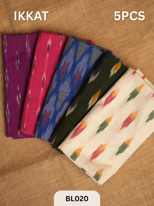 IKKAT BLOUSE - 5 PCS