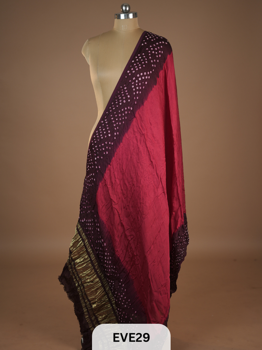 MODAL BANDHINI WITH LAGDI PATTA DUPPATTA
