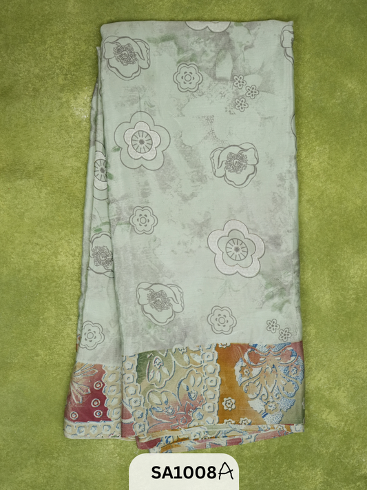 CREPE SILK WITHOUT BLOUSE