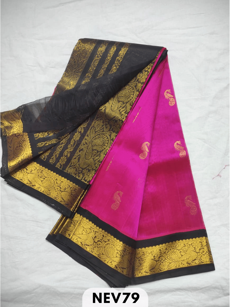 KORVAI BODY BUTTA WITH RICH PALLU SAREE - HANDLOOM