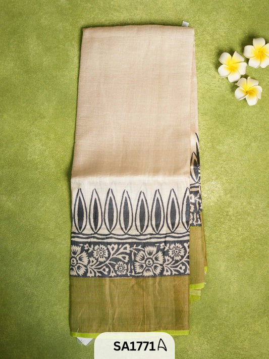 Pure Tussar Silk Saree