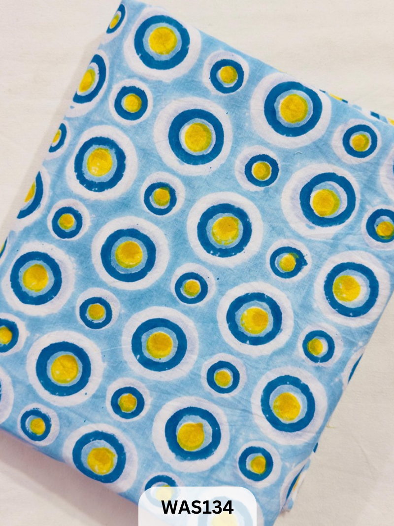 JAIPUR PURE HANDBLOCK RUNNING FABRIC - 1MTR