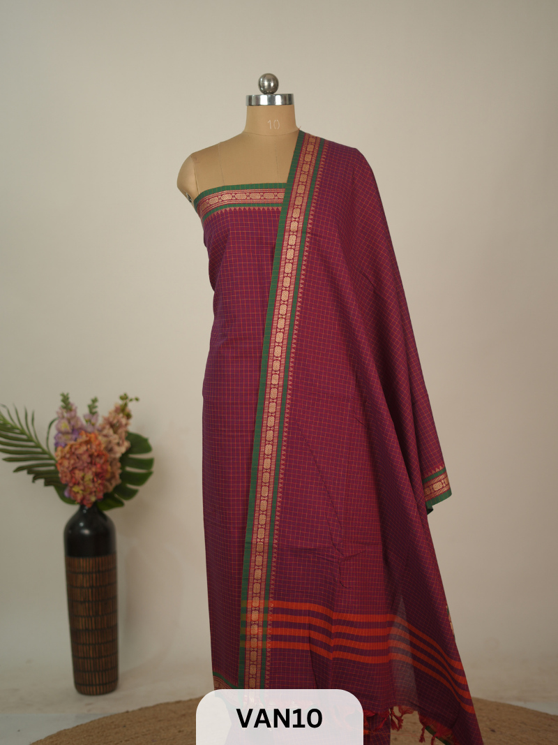 NARAYANPET MERCERISED SOFT COTTON SALWAR SUIT