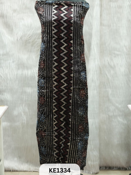 VELVET AJRAKH HANDBLOCKPRINT - 2.5MTR TOP