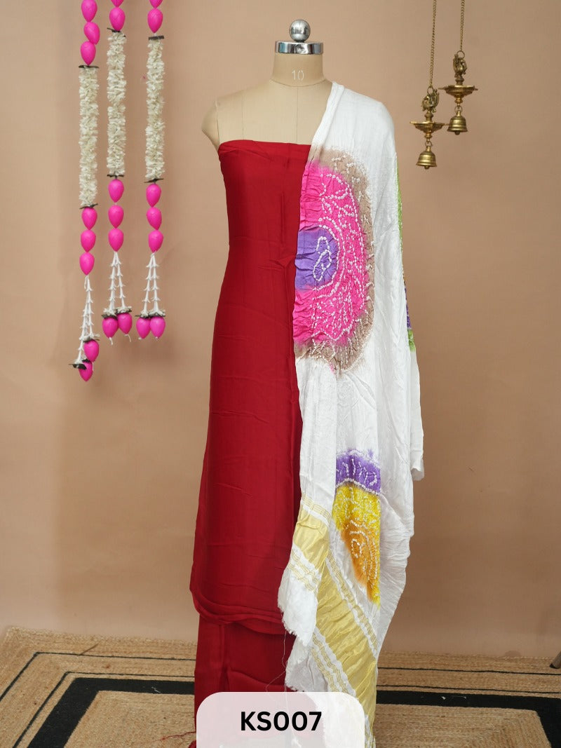 MODAL BANDHANI SALWAR SUIT