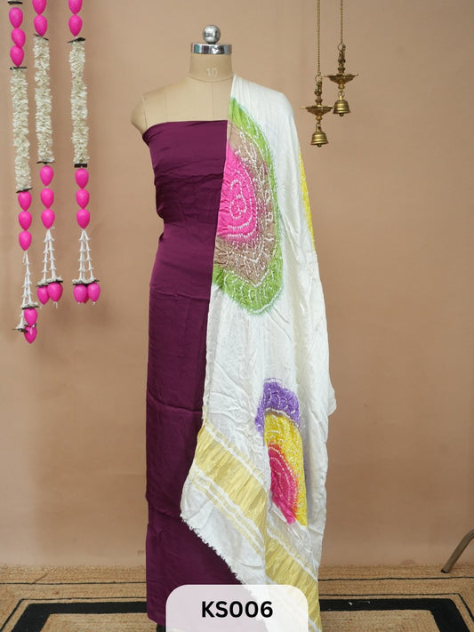 MODAL BANDHANI SALWAR SUIT