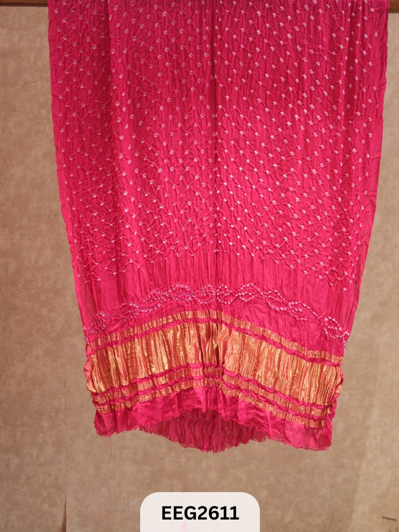 MODAL BANDHEJ DUPATTA WITH TISSUE BORDER