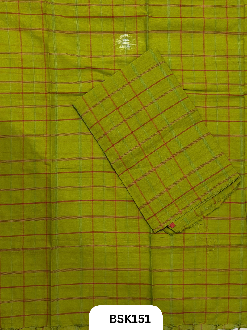 Mul Cotton Checks Top Duppata -2.5Mtr